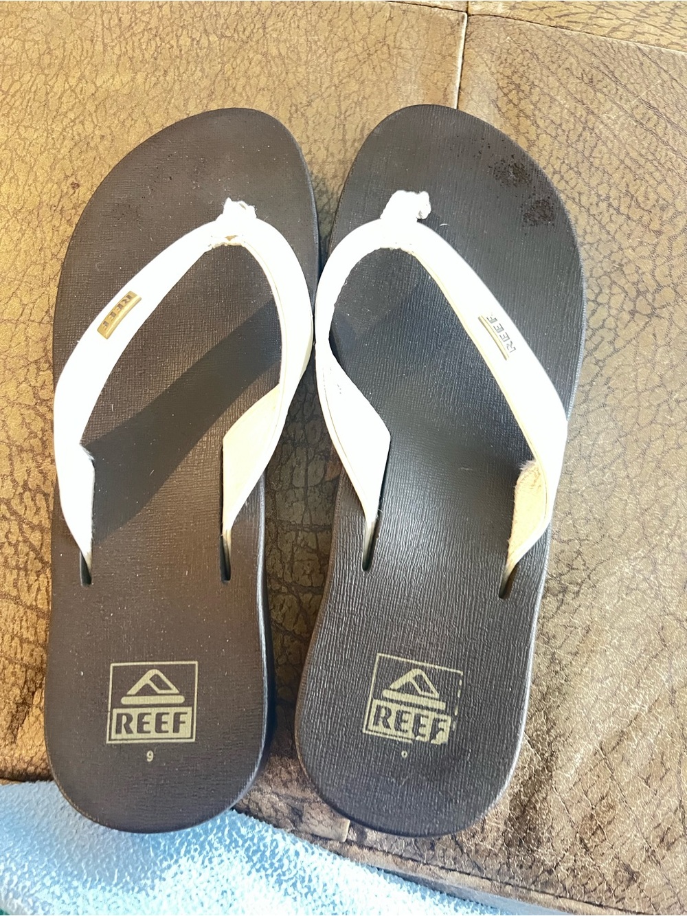 Reef Flip Flops with White Straps